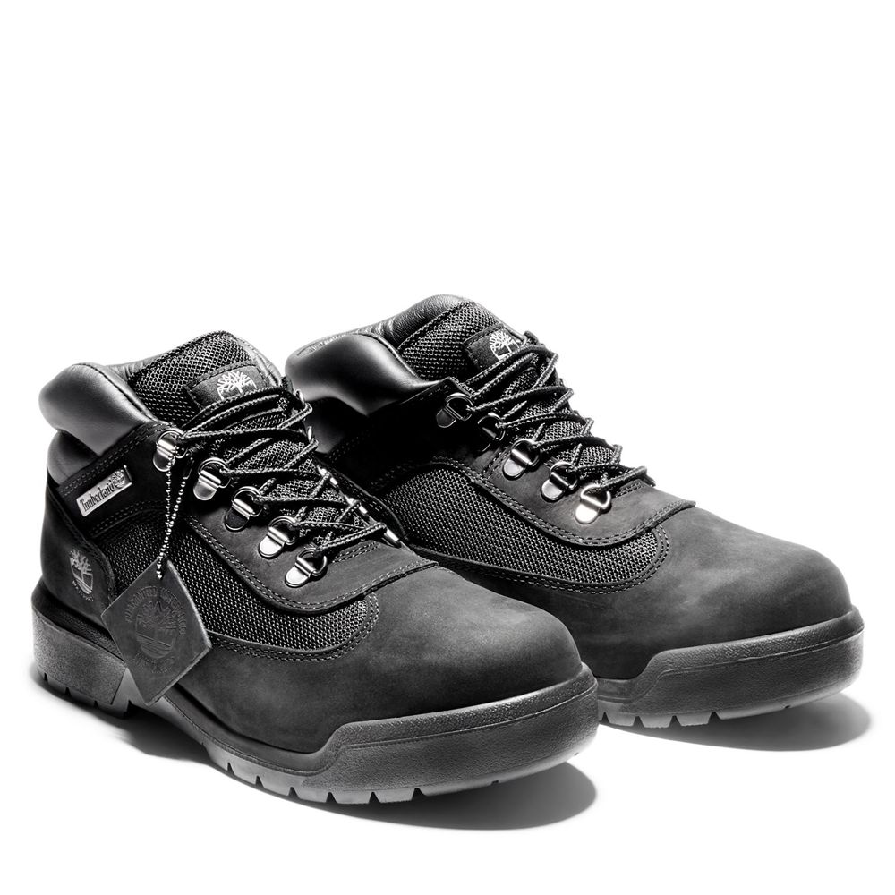 Tenisi Timberland Barbati Negrii - Waterproof Field Boots - Romania - HDBANZ187